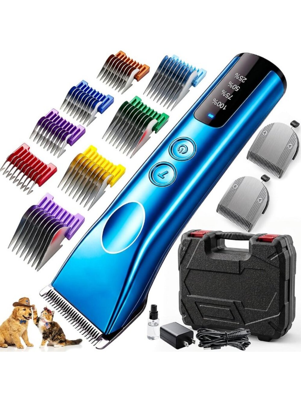 Heavy Duty Dog Grooming Clippers for Thick Long Hair - Professional Pet Grooming